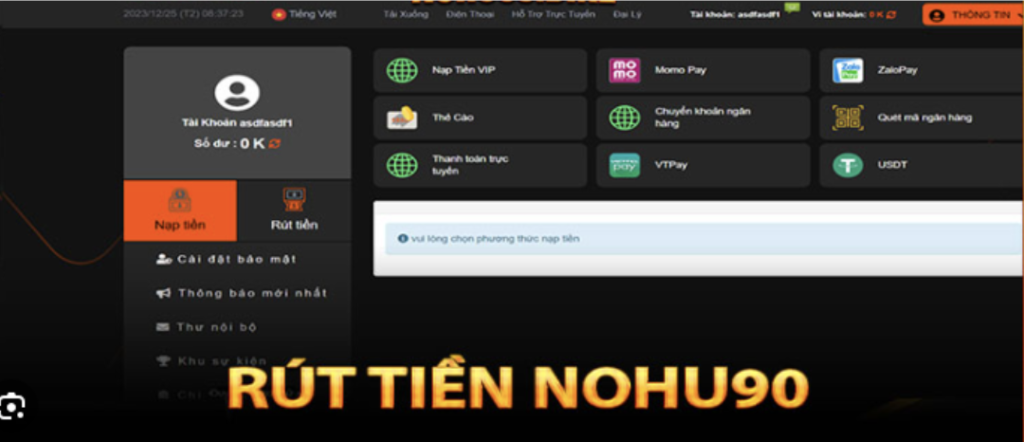Nohu90 Withdrawal