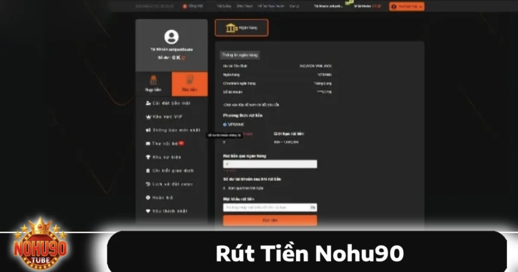 Nohu90 Withdrawal